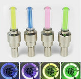 New 8pcs/lot Mix Color Bike Bicycle Car Wheel Tire Valve Cap Spoke Neon Flash LED Lights Lamp