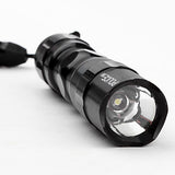 Police 1-Mode LED Flashlight with Box (50LM, 1xAA, Black)