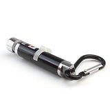 4 in 1 Red Laser LED Keychain - Silver