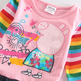 Baby Girl Dress long sleeve kids dresses for girls clothes Nova Floral Baby Girl Dress Kid Girl Party Dress children clothing