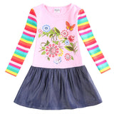 Baby Girl Dress long sleeve kids dresses for girls clothes Nova Floral Baby Girl Dress Kid Girl Party Dress children clothing