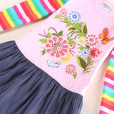 Baby Girl Dress long sleeve kids dresses for girls clothes Nova Floral Baby Girl Dress Kid Girl Party Dress children clothing