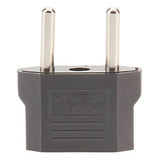 EU Plug to EU and US Plug AC Power Adapter (110-240V)