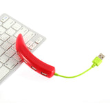 1pcs Pepper USB HUB 4 Port High Speed USB 2.0 Splitter Adapter Cable For PC