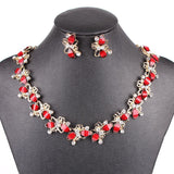Butterfly Jewelry Sets Gold Plate Black Resin Beads Chocker Collar Party Gifts Bridal Jewelry Woman's Necklace Earring