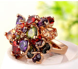 Newest Arrival 18K Rose Gold plated My Mona Lisa Wedding Rings for Women Multicolor High Quality Jewelry