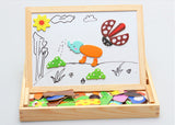 Wood magnetic oppssed child educational toys