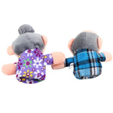 Finger Plush Puppet Happy Family Story Telling Dolls Support Children Baby Educational Toys