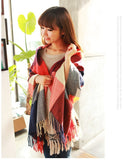 Winter Scarf Fashion Wool Spain Desigual Scarf Women Plaid Thick Scarves Shawl for Women
