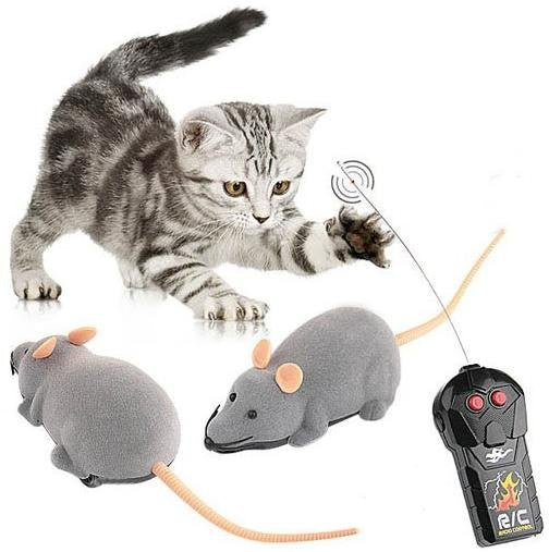 New arrivel New Scary R/C Simulation Plush Mouse Mice With Remote Controller Kids Toy Gift