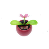 Solar Powered Flip Flap Flower Plant-Pink