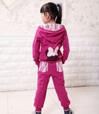 Children 2 pcs suit Cartoon girl clothing set hoodie+pants autumn baby set