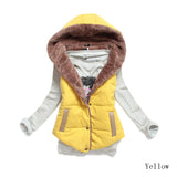 Hot new women's autumn and winter 2015 fashion hooded thick warm down cotton vest cotton vest wild big yards