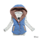 Hot new women's autumn and winter 2015 fashion hooded thick warm down cotton vest cotton vest wild big yards