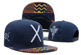 new hot deep blue fashion baseball snapback hats and caps for men cool cotton adjustable sport hip pop cap X letter