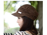 Korean Version Spring and Winter Gorro Cap Lady's Fashion Drape Delicate Women Hats
