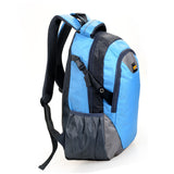 Korean color block lover men and women computer backpack bag Students school bag