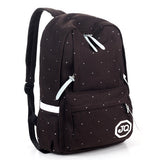 Solid color brief women backpack fashionable casual canvas bag student school bag Men's Backpacks