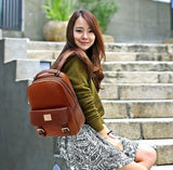 New fashion women backpacks patchwork bear girl student school bags pu leather travel rucksack