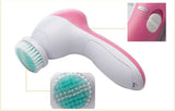 5 in 1 Electric Wash Face Machine Facial Pore Cleaner Body Cleaning Massage Mini Skin Beauty Massager Brush