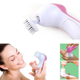 5 in 1 Electric Wash Face Machine Facial Pore Cleaner Body Cleaning Massage Mini Skin Beauty Massager Brush