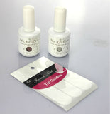 Shellac Gelishgel French White Pink color UV LED Soak Off Gel Nail Polish French Tips-4pcs/set