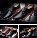 Hot Sale New Fashion Men Leather Shoes Spring/Autumn Men Casual Flat Patent Leather Oxford Men Shoes
