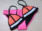 Newest Women Neoprene Bikini Set Push Up Swimwear Padded e Swimsuit Bathing Suit
