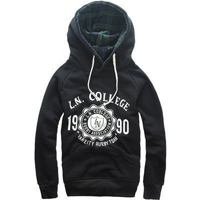 Fashion Cotton Printed Long Sleeves Autume Men Sport Casual Hoodies Men Sportwear Men Sweatshirt