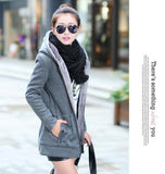 Korean Style Autumn Winter Women Coat Warm Thick Fleece Jacket Outerwear Hoodies Sweatshirts
