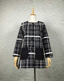 New Autumn Women Outerwear Striped Printed Jacket Slim Casual Coat