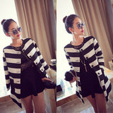 New Autumn Women Outerwear Striped Printed Jacket Slim Casual Coat