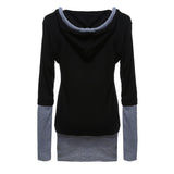 Fashion Korean Style Women Long Sleeve Hooded Casual Hoodies Sweatshirt Blouse Tops Outerwear