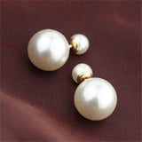 Vintage Pearl Stud Earrings Fashion Golden Earring for Women Summer Style Luxurious Ball Colorful Earrings Fashion Jewelry