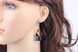 Drop Cat Earrings Long Acrylic Pattern Dangle Earring Fashion Jewelry For Women 2016 News Style Design Accessories Parts