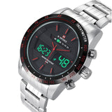 Men Watches NAVIFORCE 9024 Luxury Brand Full Steel Quartz Clock Digital LED Watch Army Military Sport Watch-Worldwide Free Shipping!
