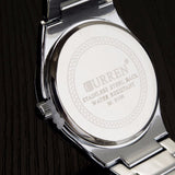 Luxury Brand Full Stainless Steel Analog Display Date Men's Quartz Watch Business Watch Men Watch