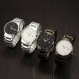 Luxury Brand Full Stainless Steel Analog Display Date Men's Quartz Watch Business Watch Men Watch