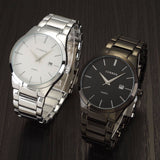 Luxury Brand Full Stainless Steel Analog Display Date Men's Quartz Watch Business Watch Men Watch