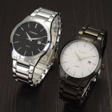 Luxury Brand Full Stainless Steel Analog Display Date Men's Quartz Watch Business Watch Men Watch