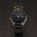 Luxury Brand Full Stainless Steel Analog Display Date Men's Quartz Watch Business Watch Men Watch