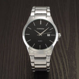 Luxury Brand Full Stainless Steel Analog Display Date Men's Quartz Watch Business Watch Men Watch