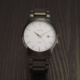 Luxury Brand Full Stainless Steel Analog Display Date Men's Quartz Watch Business Watch Men Watch