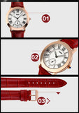 Women Quartz Watch SKMEI Brand Lady Watches Fashion Retro Female Casual Ladies Genuine Leather Strap Women's Wristwatches