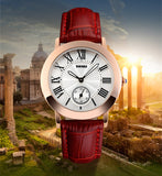 Women Quartz Watch SKMEI Brand Lady Watches Fashion Retro Female Casual Ladies Genuine Leather Strap Women's Wristwatches