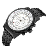 MEGIR CHRONOGRAPH 24 Hours Luxury Brand Watch Men Full Steel Watch Analog Display Quartz Men Business Watches Casual Watches