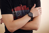 MEGIR CHRONOGRAPH 24 Hours Luxury Brand Watch Men Full Steel Watch Analog Display Quartz Men Business Watches Casual Watches
