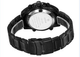 WEIDE Men Military Army Watch Analog LED Digital Stainless Steel Multifunction Quartz Sports Watch Men's Wristwatches