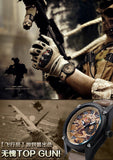 CURREN New Army Watch Leather Strap Analog Display Men's Quartz Watch Military Sport Watch Men's Wristwatch