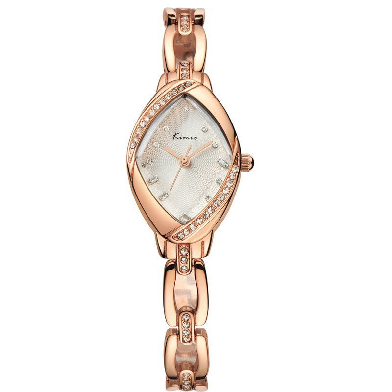 KIMIO New Women's Watch Fashion Luxury Diamond Gold Bracelet Watch Women Wristwatch Analog Display Quartz Watch